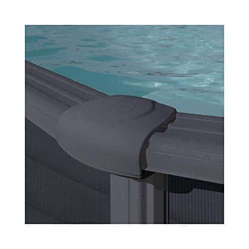 Gre Piscine Aspect Graphite Ronde