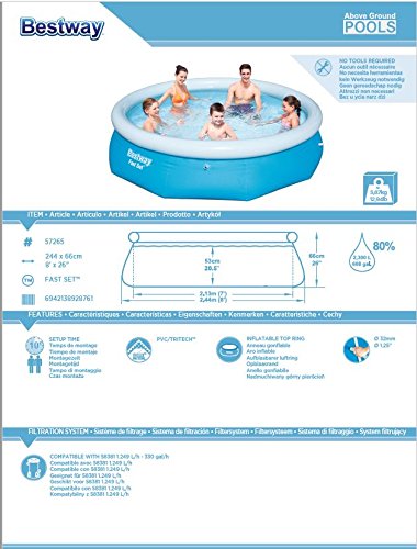 Bestway - 57265 - Piscine Ronde