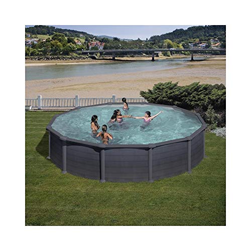 Gre Piscine Aspect Graphite Ronde