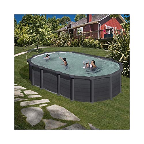 Gre Piscine Aspect Graphite Ovale