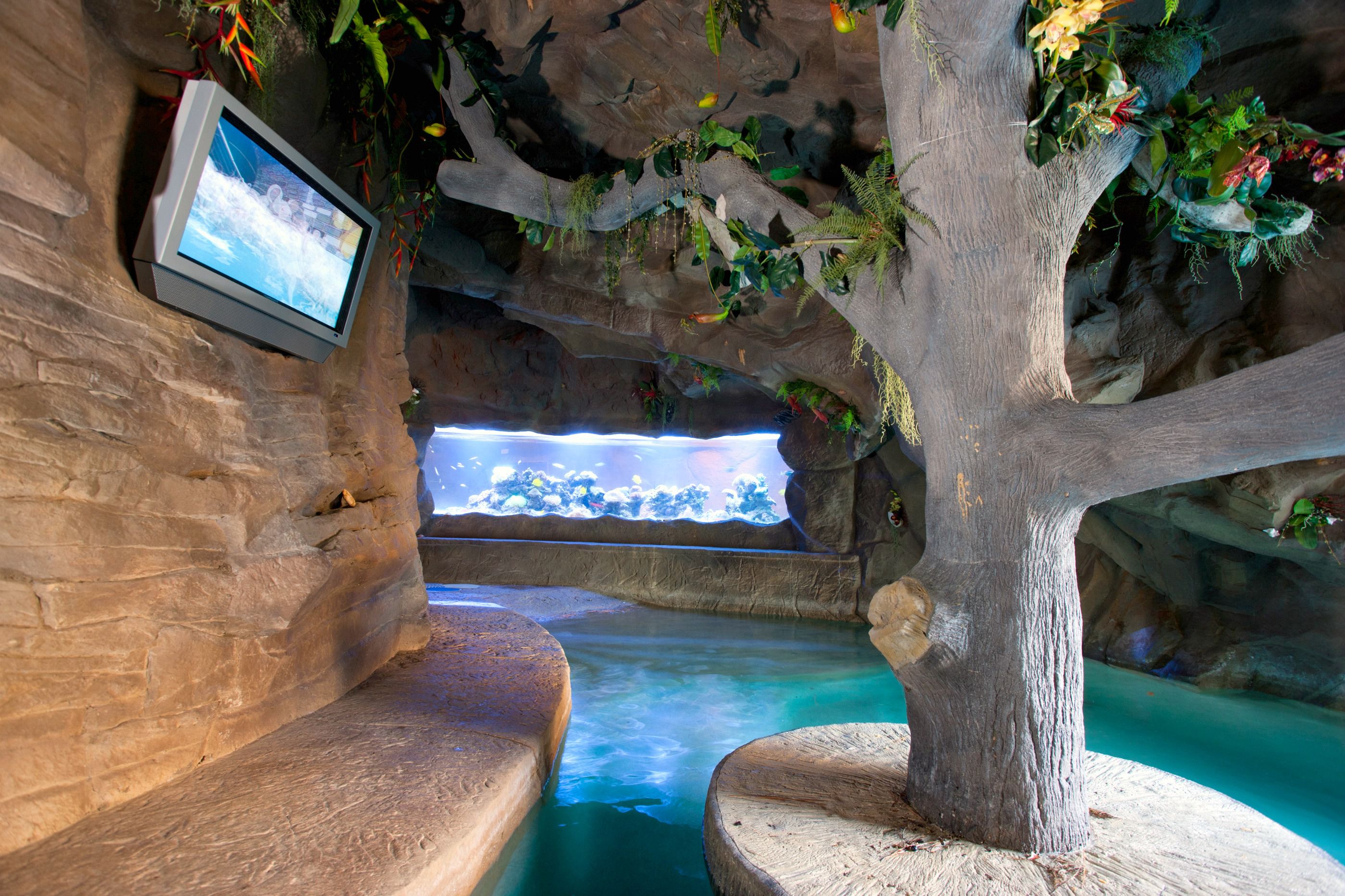 grotte de la piscine de la grotte de l'homme